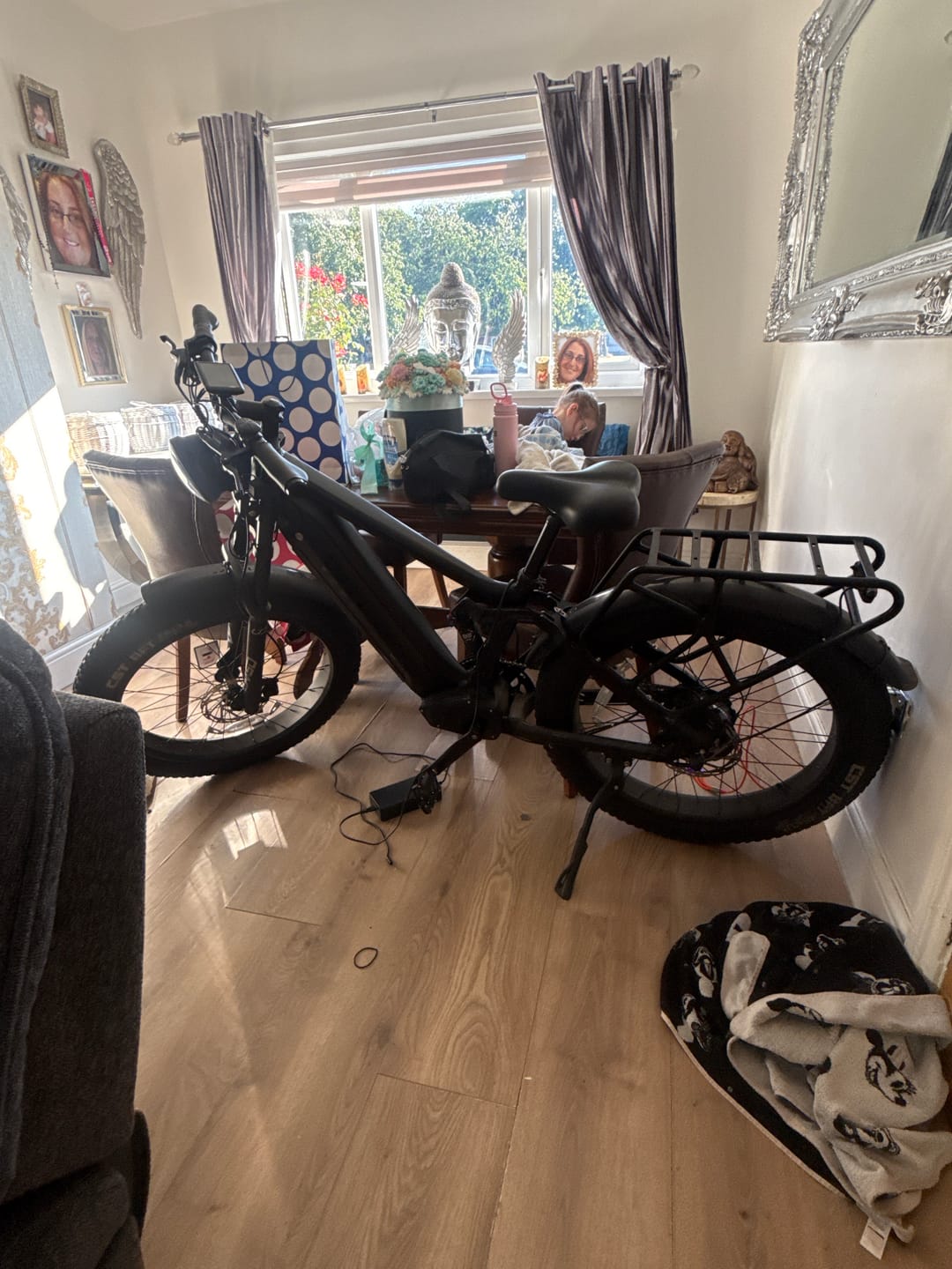 Customer photo review of Rear Rack + Rear Tail Light (for T7)
