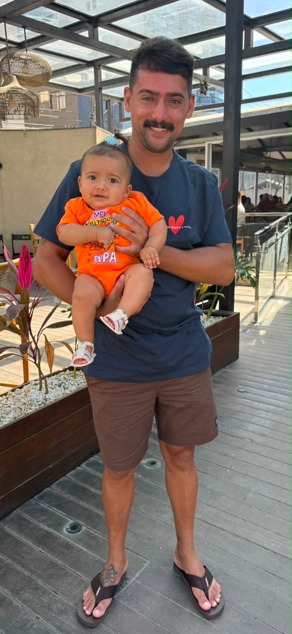 Customer photo review of Camiseta Personalizada - PAI [Primeiro nome] - DIA DOS PAIS - Algodão 100%