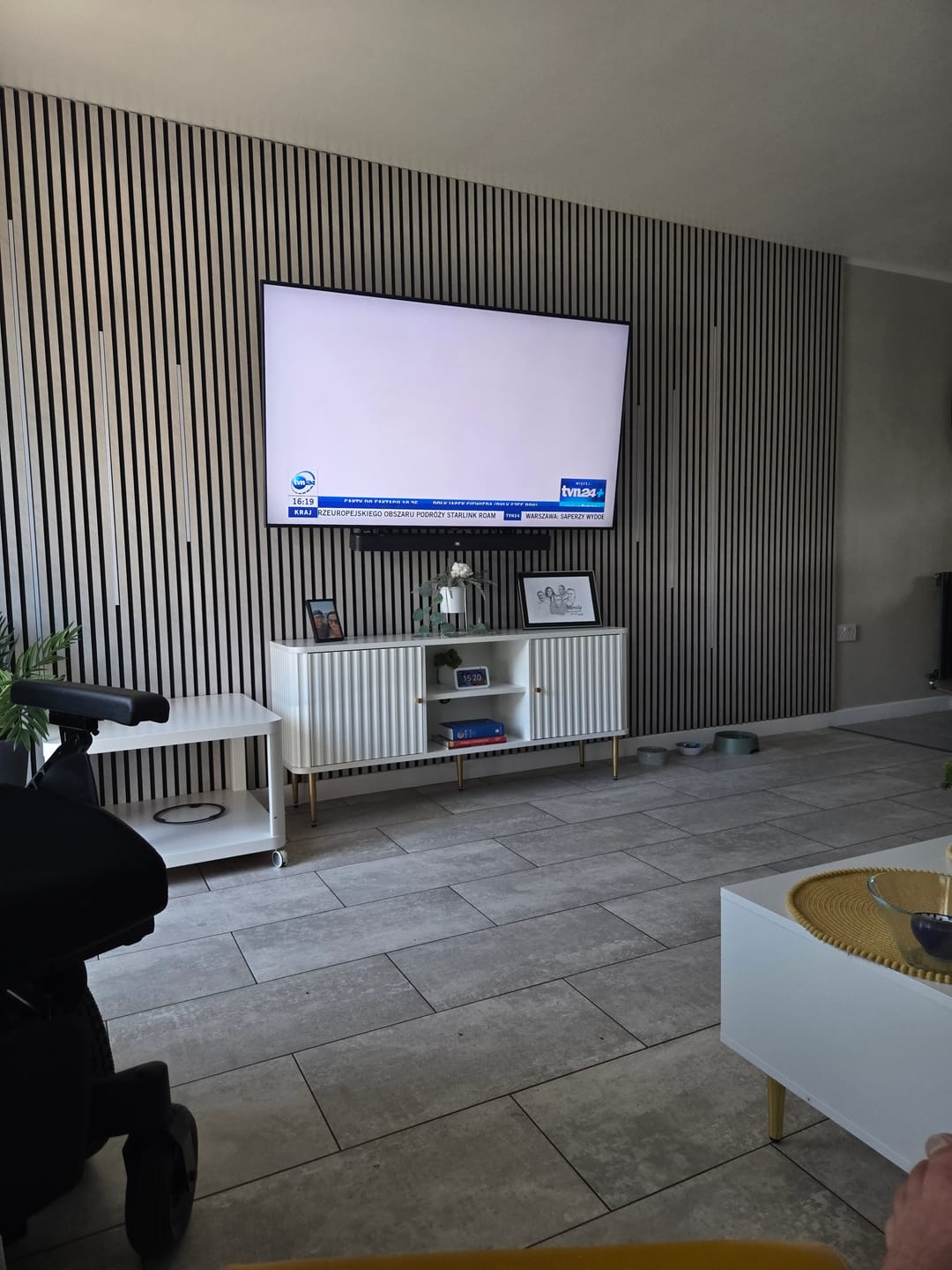 Customer photo review of Premium Concrete Coloured Wall Panel - 240cm x 60cm