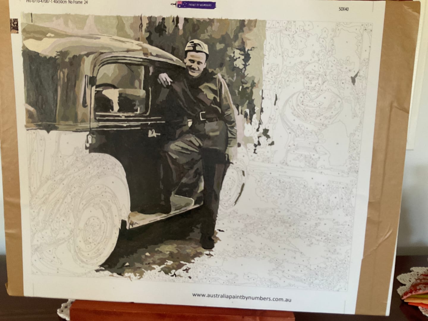Customer photo review of Custom Paint By Numbers