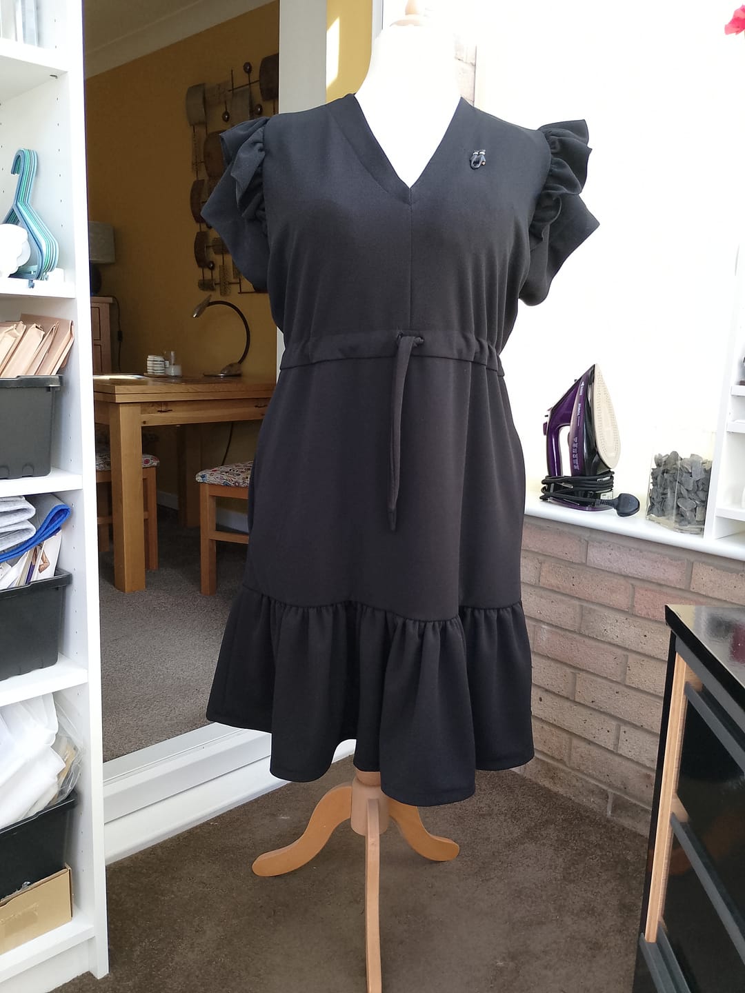 Customer photo review of Plain Scuba Crepe Fabric