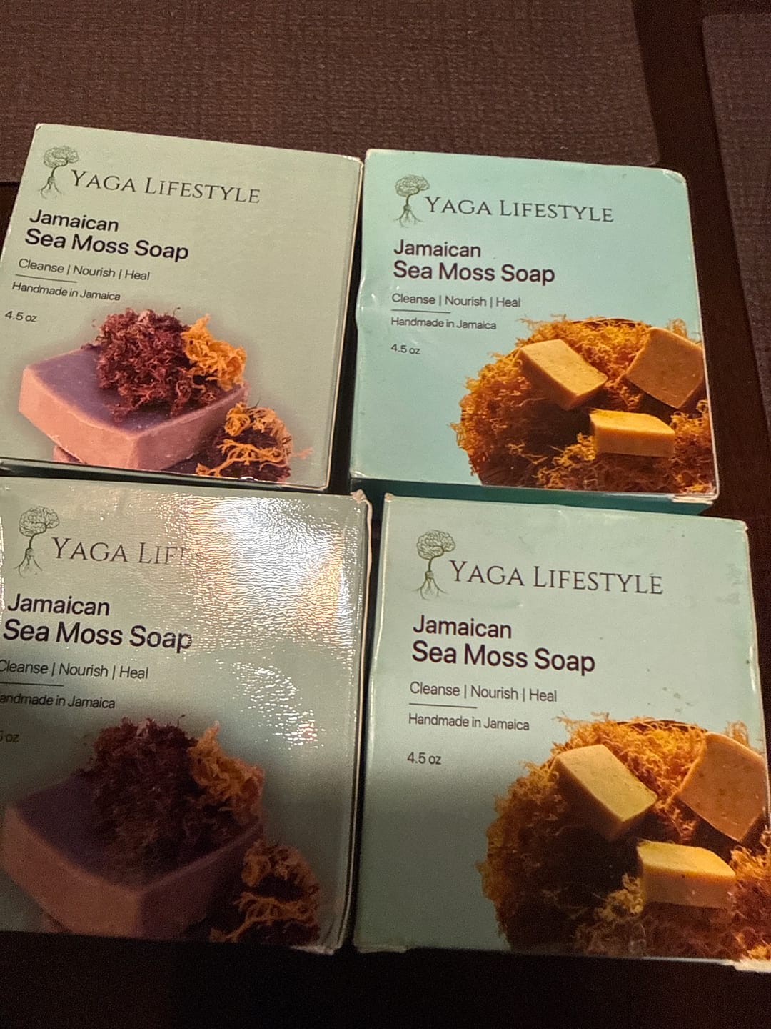 Customer photo review of Purple Sea Moss Soap (Handmade, Vegan) With Wildcrafted Jamaican Purple Sea Moss
