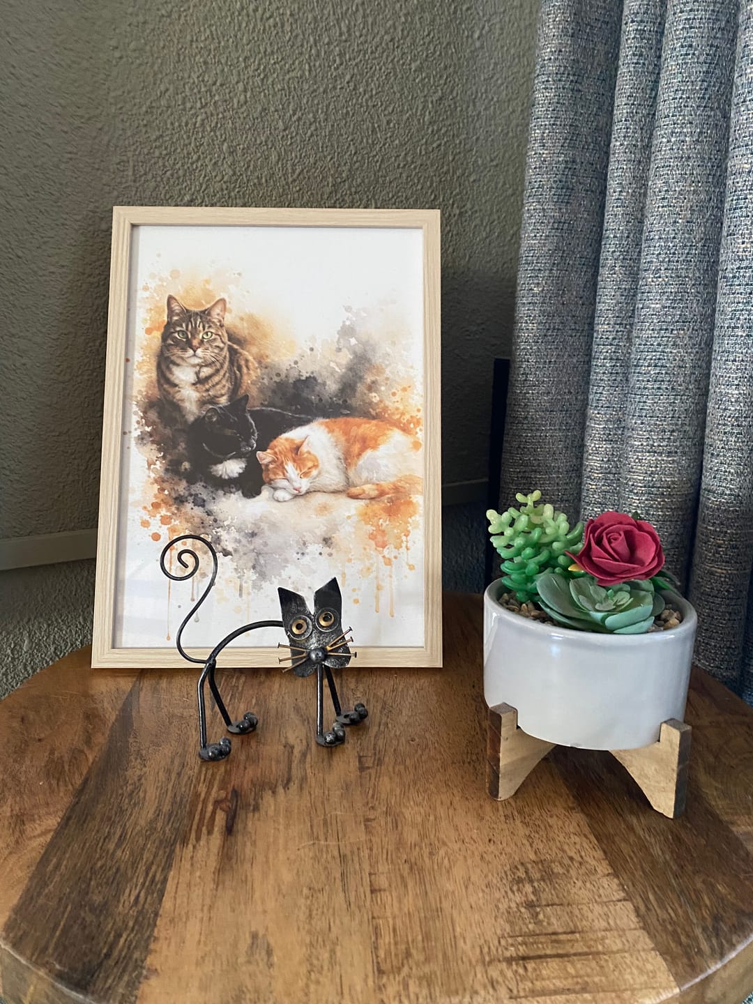 Customer photo review of Realistisch Aquarelportret - Gepersonaliseerde Poster