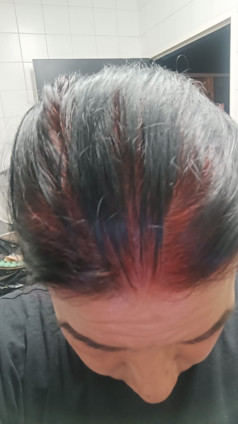 Customer photo review of Mattie Amethyst - Vegan Semi-Permanent Direct Dye Hair Color Cream 210 ml