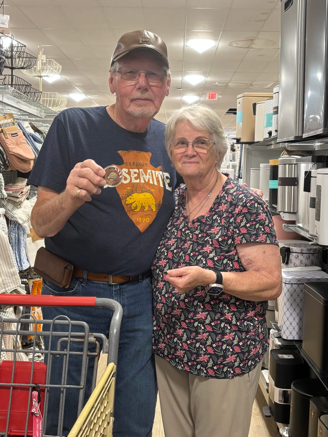 Customer photo review of Honoring All Who Served Thank You Coin