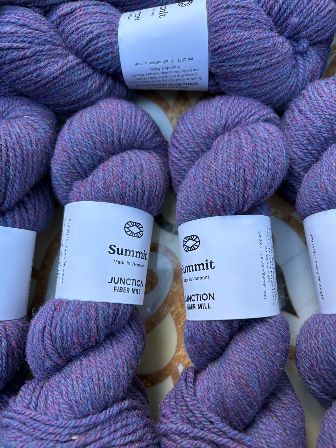 Customer photo review of Summit: Heathered Amethyst 3-ply