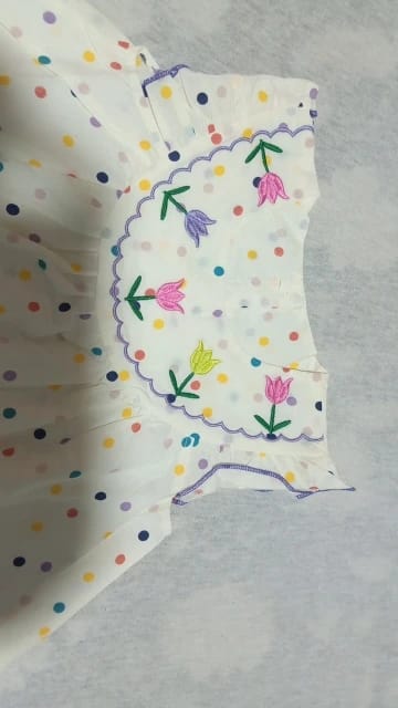 Customer photo review of Polka Dot Floral Dress