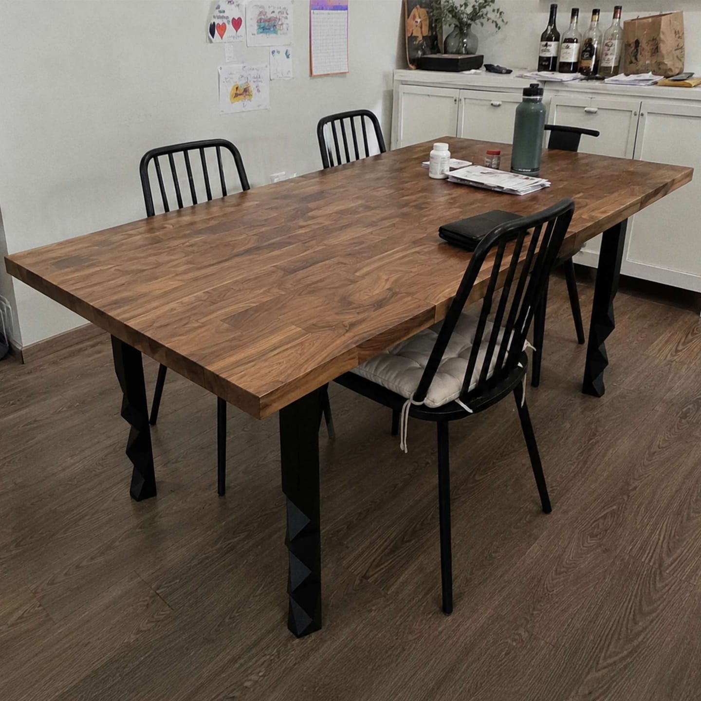 Customer photo review of Dining Table for Wooden Kitchen Furniture - 412 Pascal