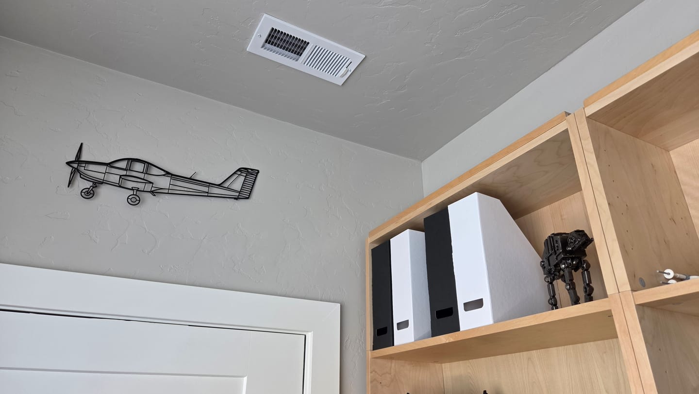 Customer photo review of PA-38 Tomahawk Silhouette Metal Wall Art