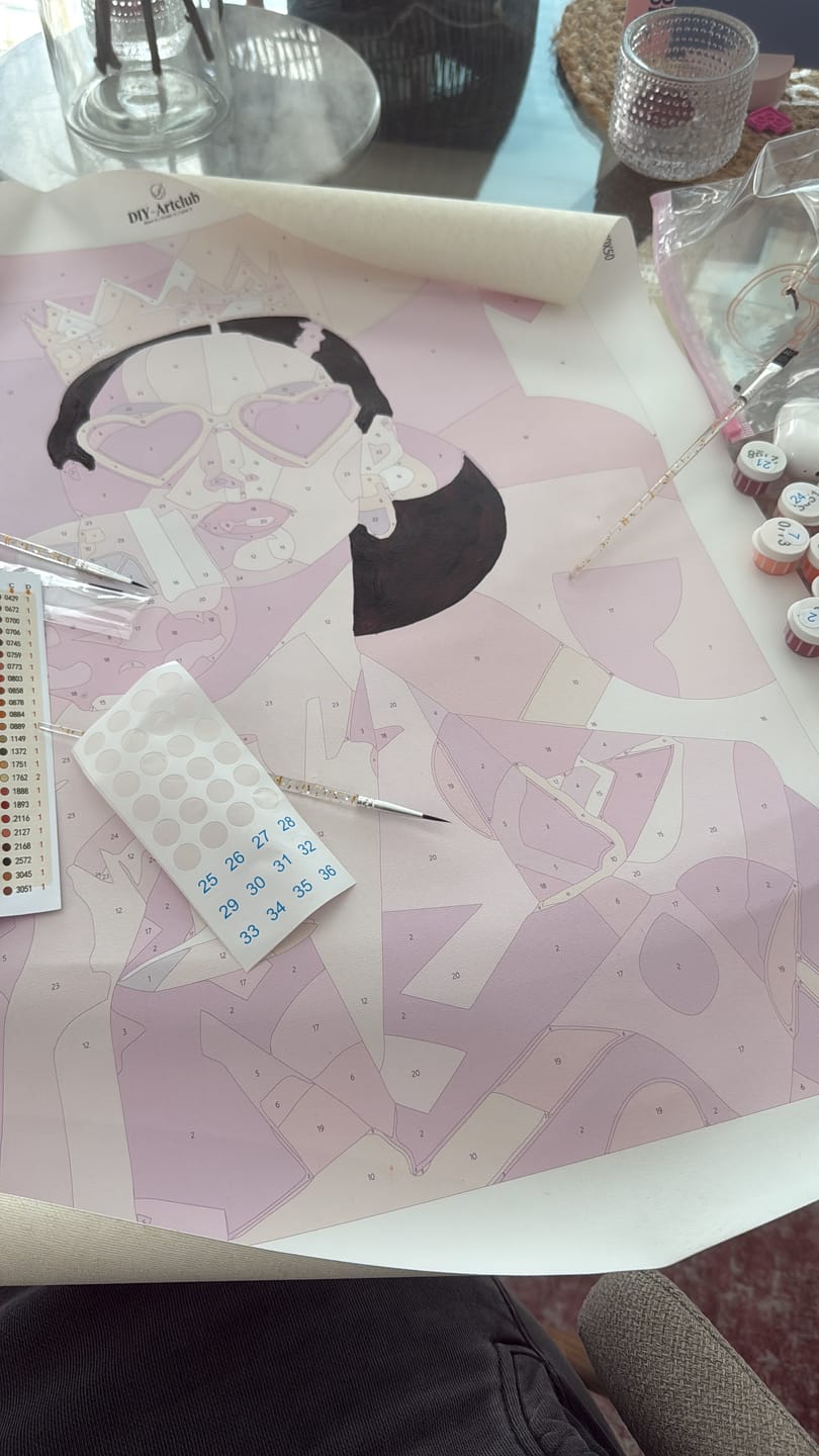 Customer photo review of The queen | Paint by Number