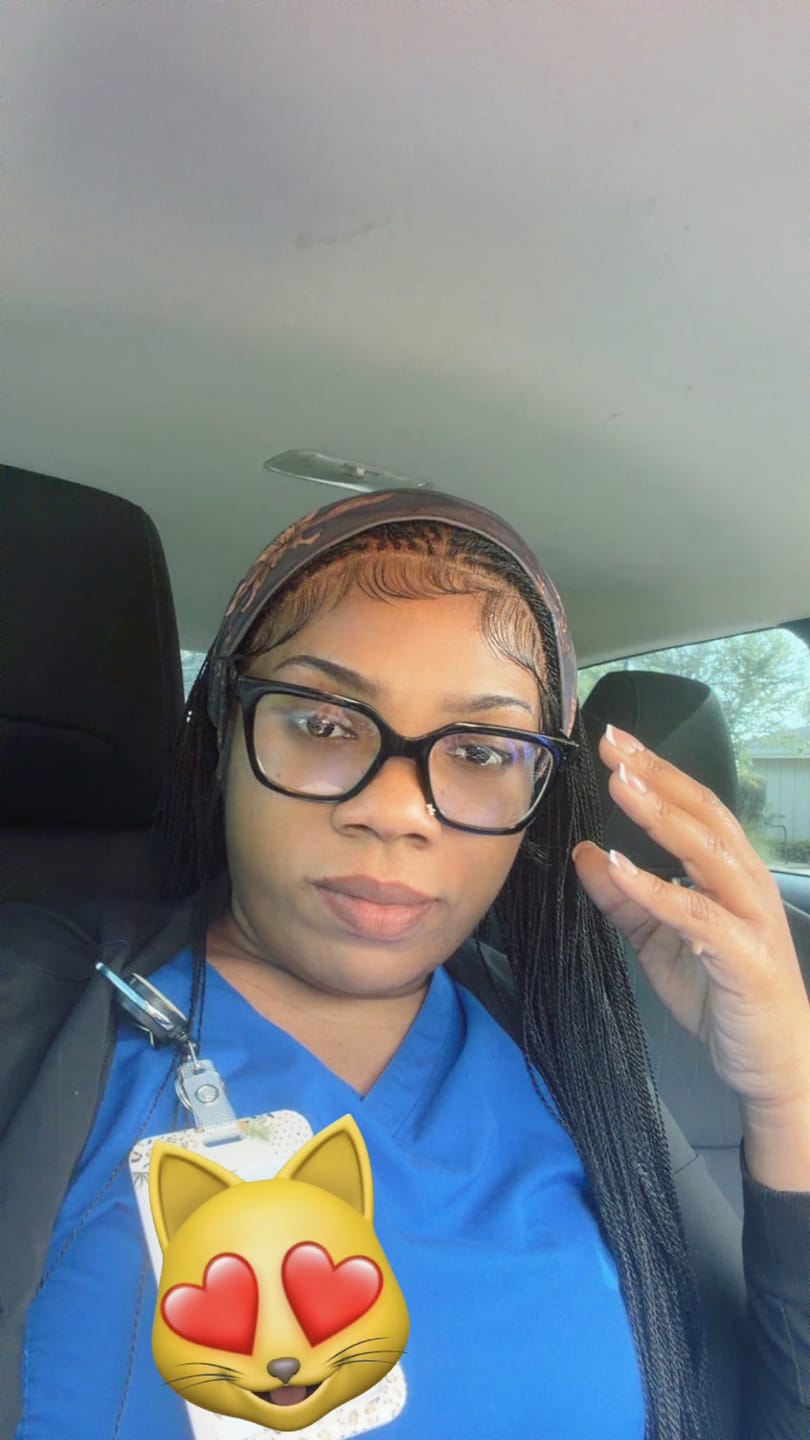 Customer photo review of Mica - Micro Senegalese Twist Pre Bleached Swiss HD Full Lace Knotless Braids Wig 799 Strands