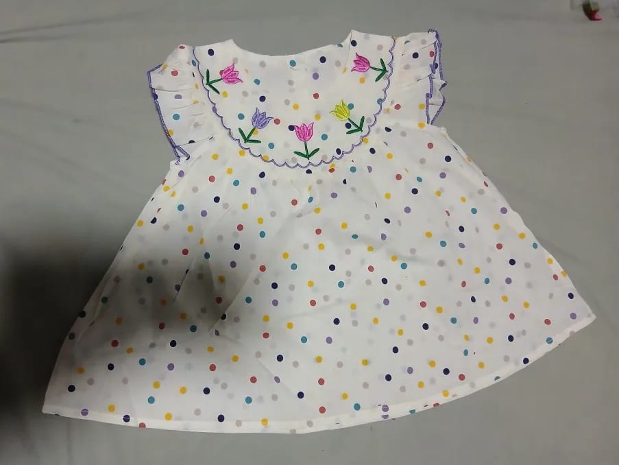 Customer photo review of Polka Dot Floral Dress