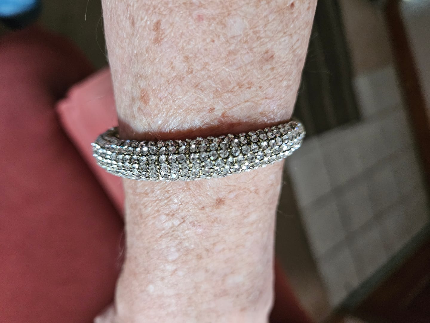 Customer photo review of Heidi Daus®"Hugs from Heidi" Crystal Bangle Bracelet