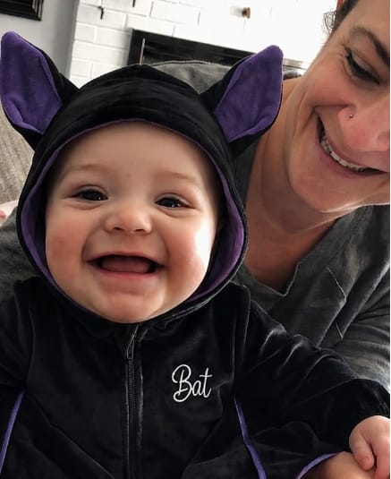 Customer photo review of Disfraz de murciélago bebé para Halloween