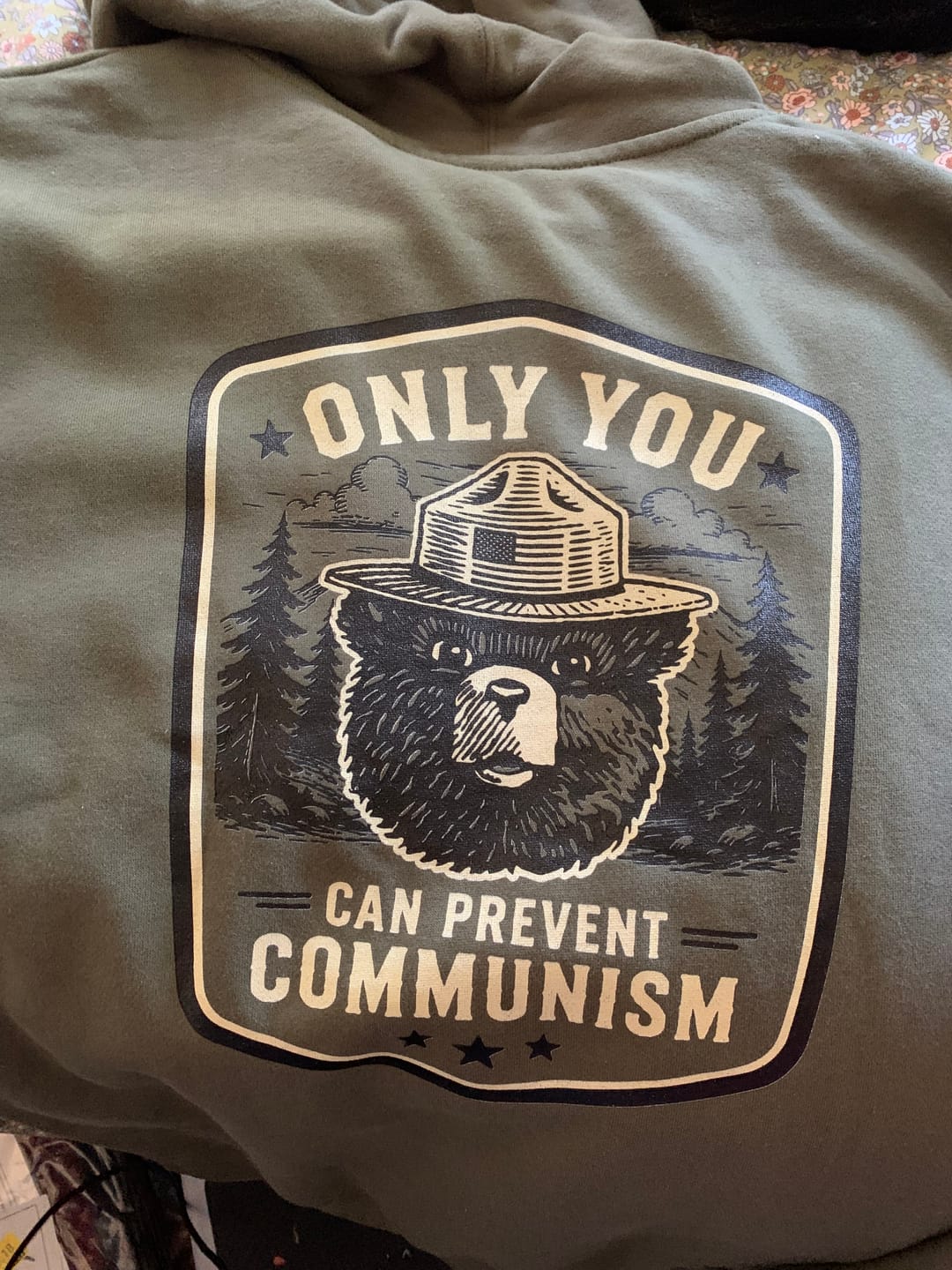 Customer photo review of Only You Can Prevent Communism Badge
