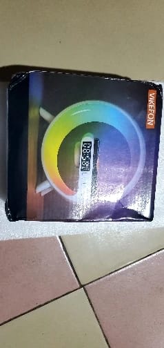 Customer photo review of Wireless Charging Station, Alarm Clock & Speaker
