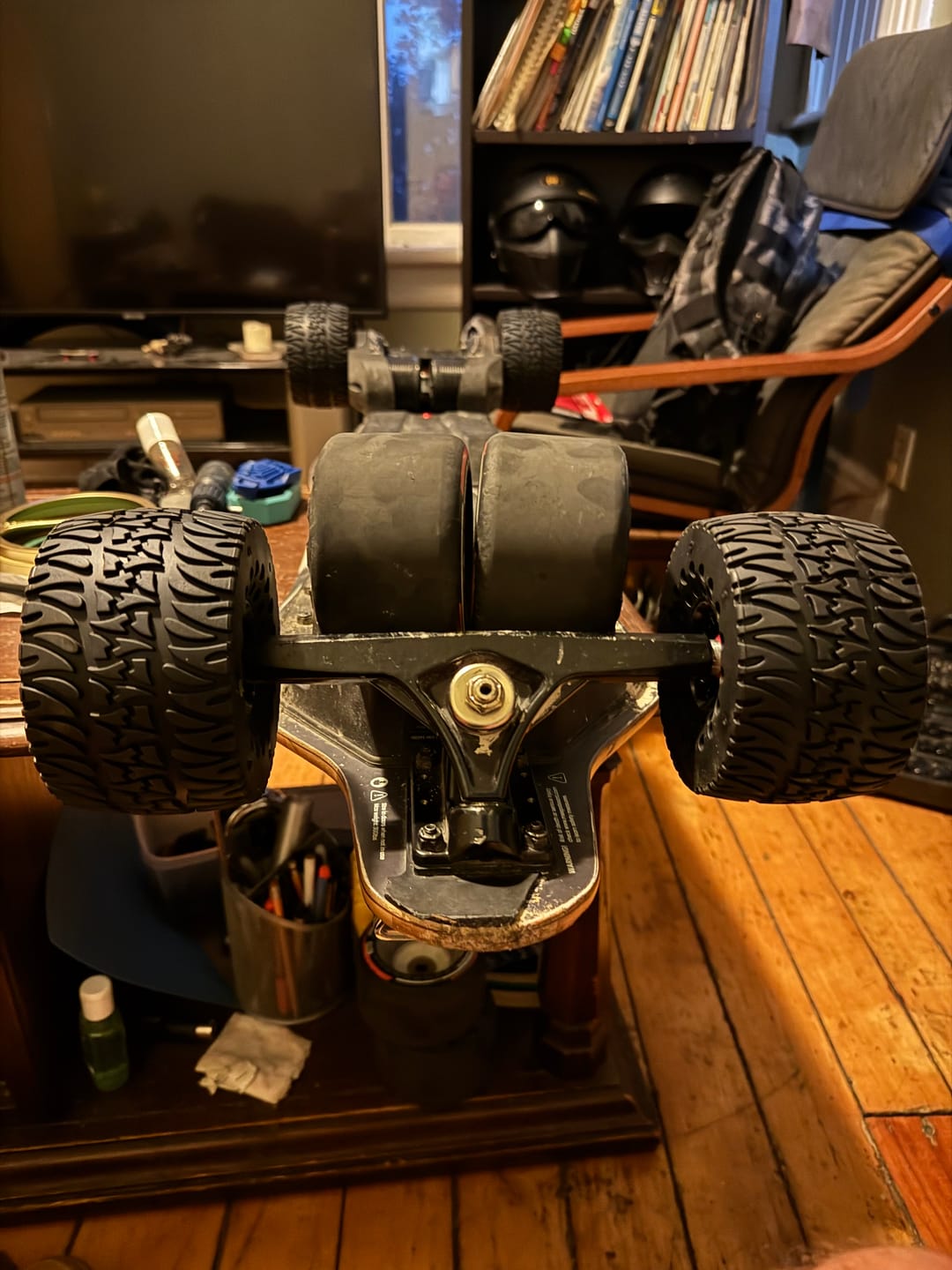 Customer photo review of Meepo Cyclone 120s Ultra Comfort High Grip All-terrain Wheels