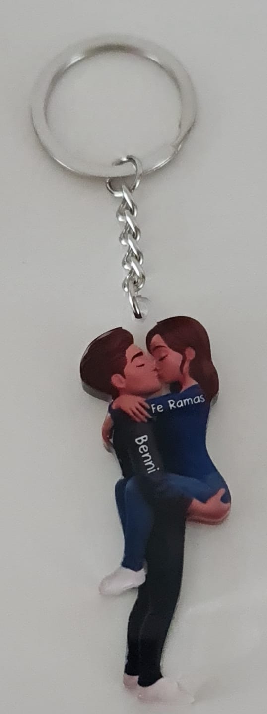Customer photo review of Kissing Couple - Personalized Keychain, Gift for Couple