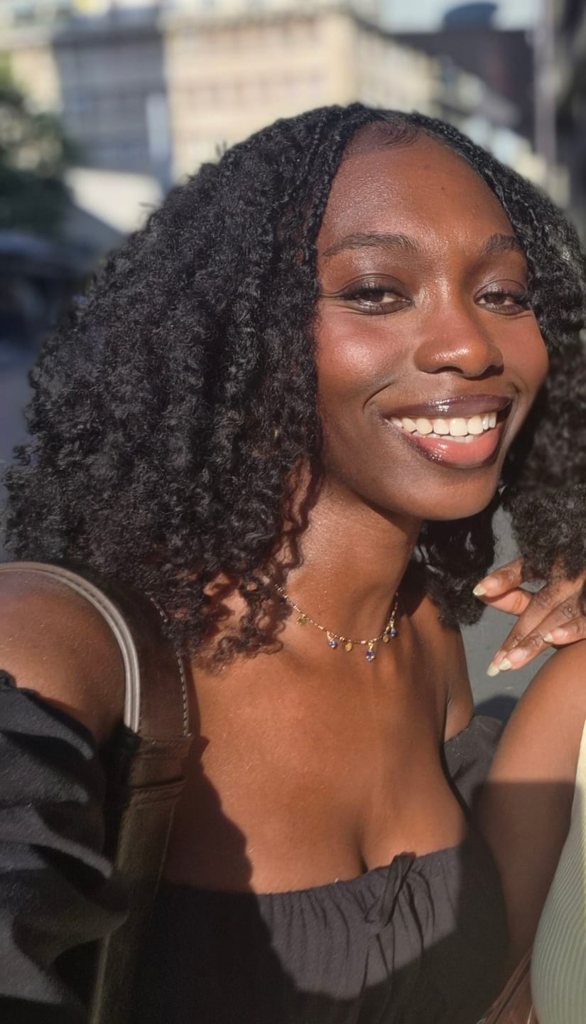 Customer photo review of Multi-Textured Kinky Curly Crochet Hair