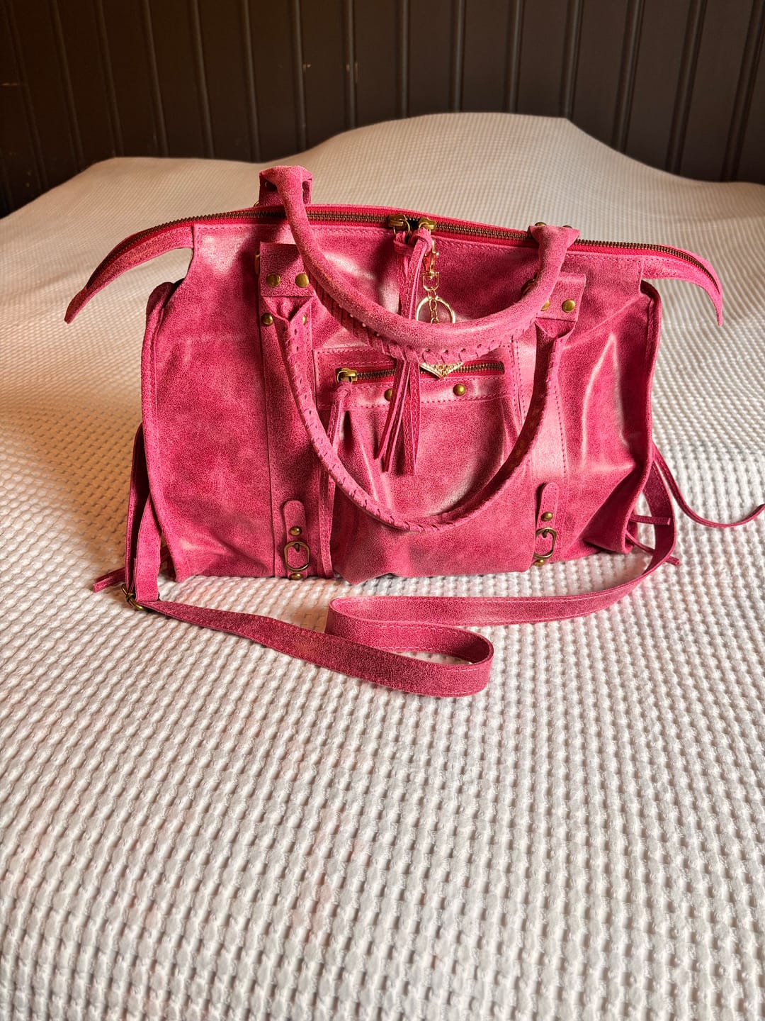 Customer photo review of It girl bag hot pink