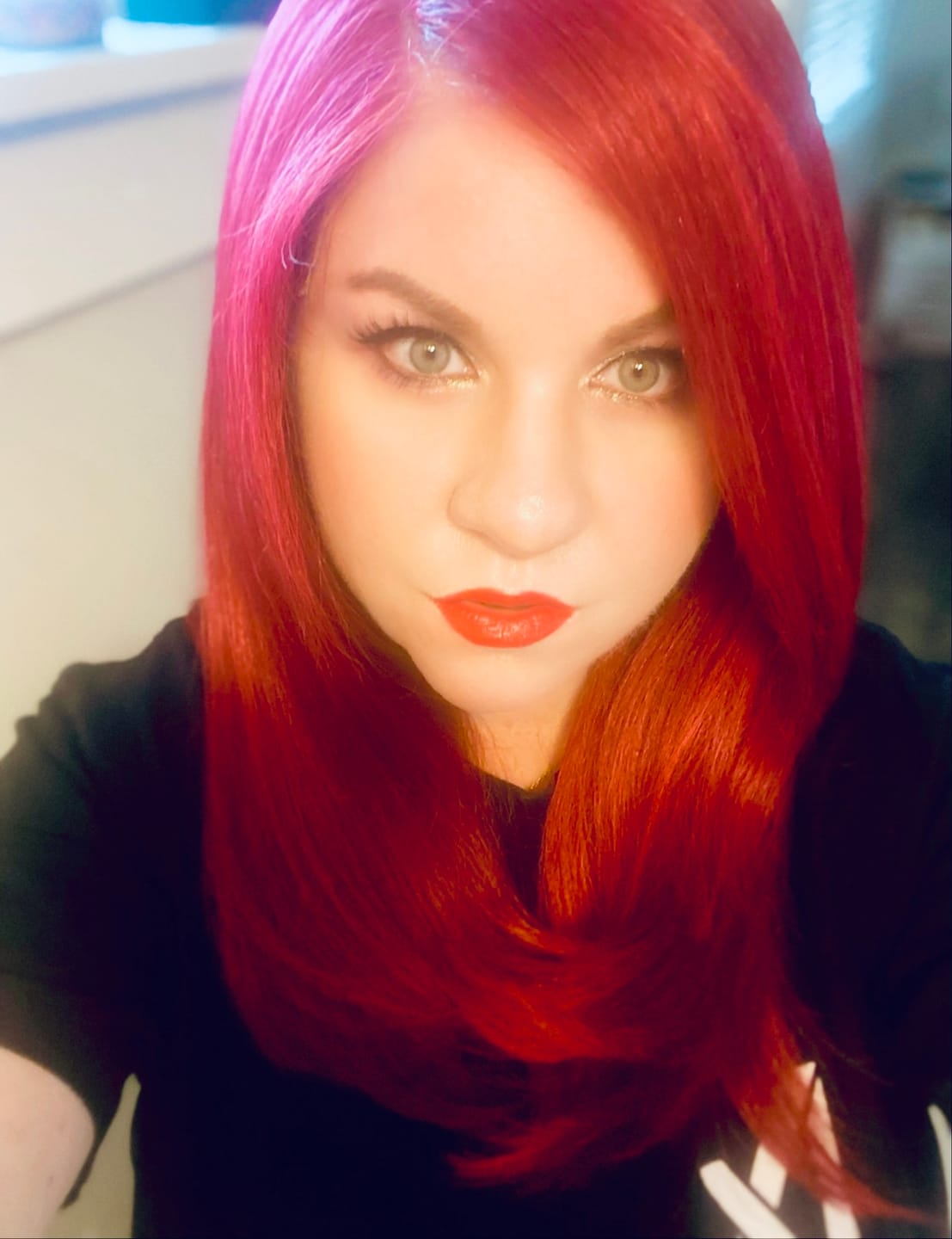 Customer photo review of Outre Melted Hairline Glueless HD Lace Front Wig - MH 108