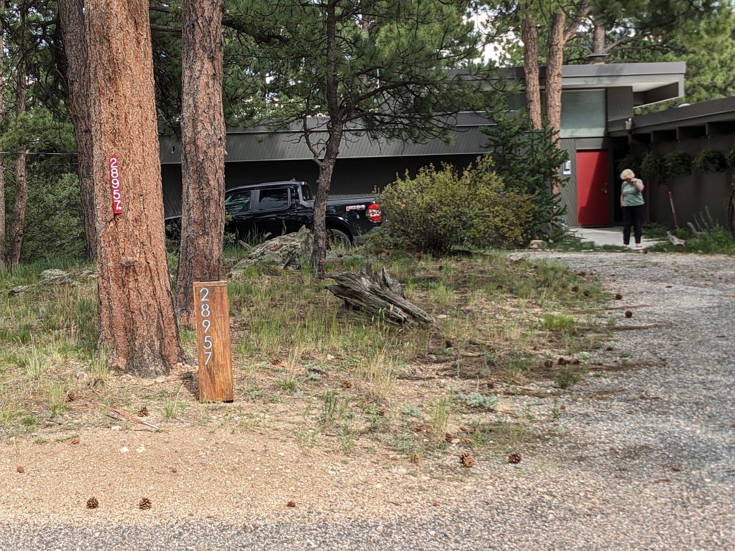 Customer photo review of Address Column - White Translucent Plexiglass Backing Upgrade