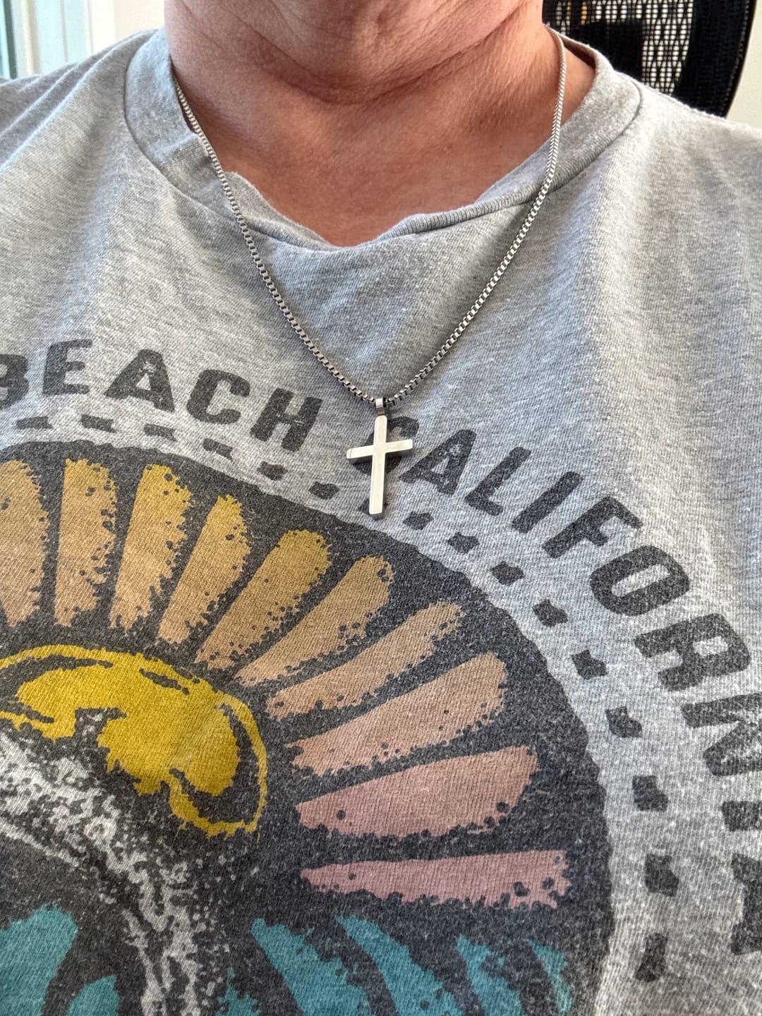 Customer photo review of Classic Cross Necklace Duo