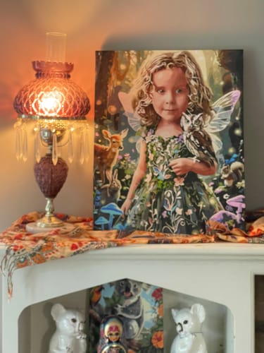 Customer photo review of Custom AI Pet Portrait Paint by Numbers Kit