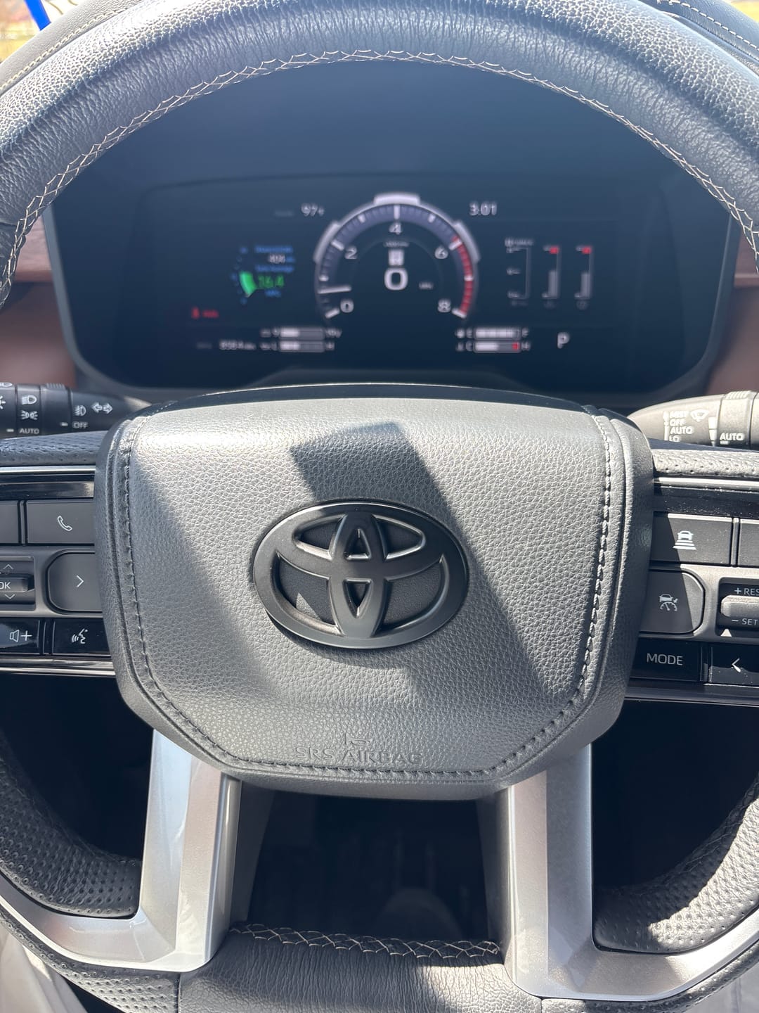Customer photo review of Steering Wheel Emblem Overlay
