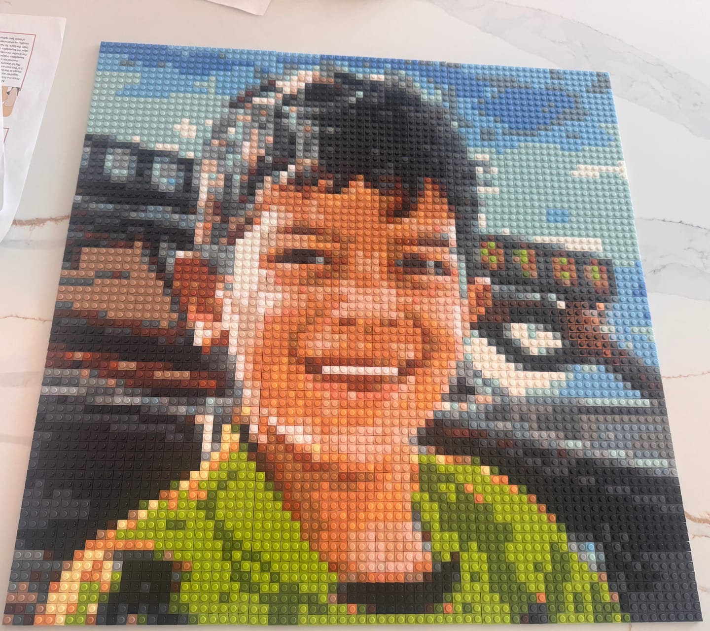 Customer photo review of Custom Design Brick Mosaic - 3x3 baseplates
