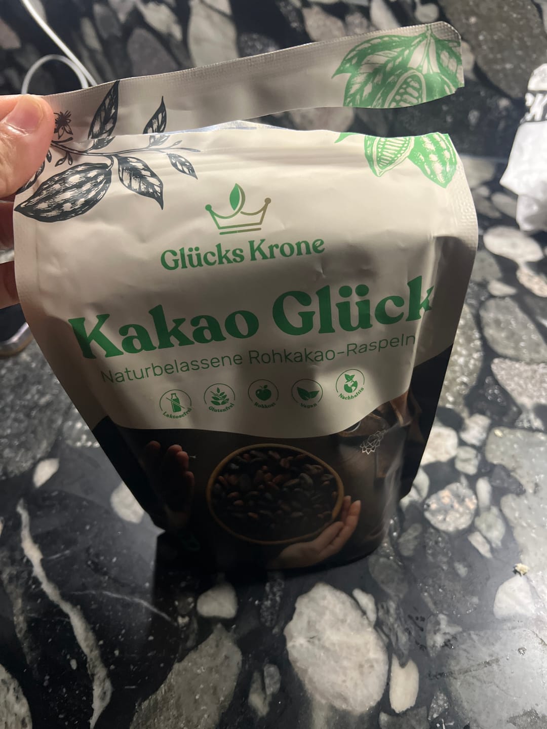 Customer photo review of Bio Kakao Glück (100% Bio Roh Kakao) - 250g