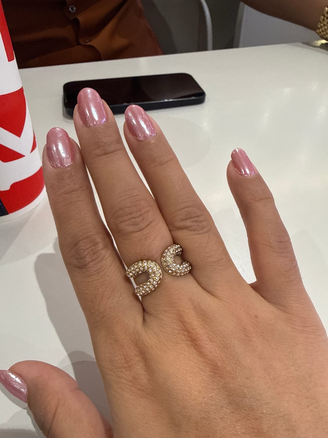 Customer photo review of Open Horseshoe Ring
