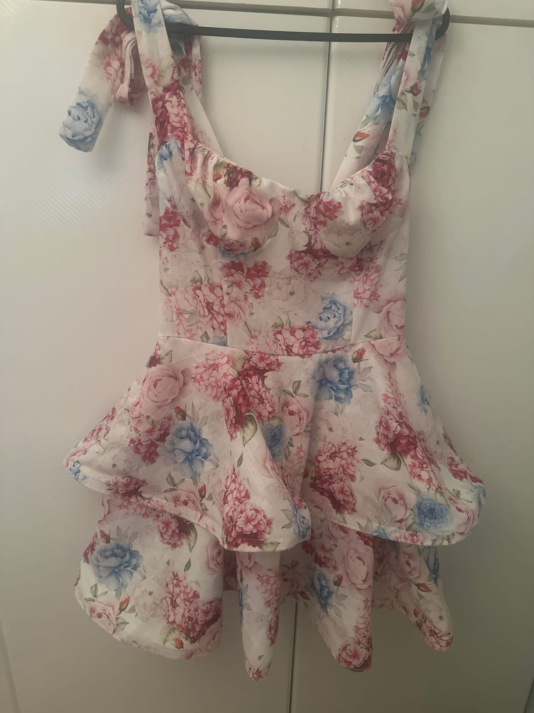 Customer photo review of Floral mini φόρεμα