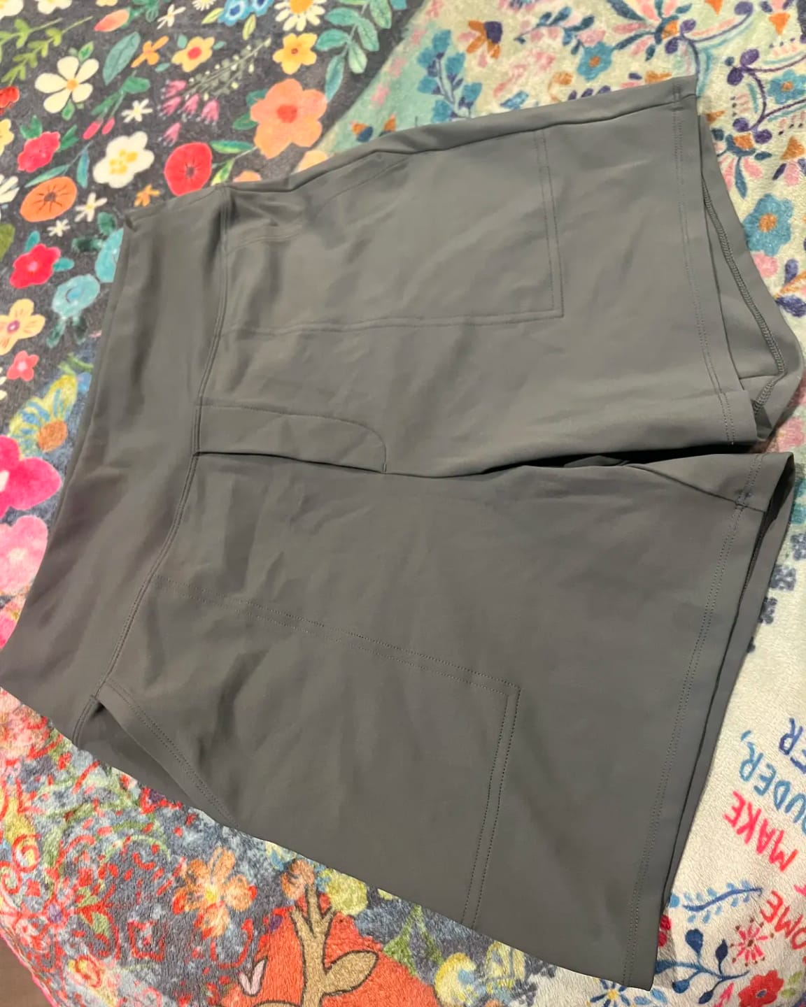 Customer photo review of Women's High-Waisted Athletic Bermuda Shorts with Pockets – Running, Yoga, Summer Casual Activewear