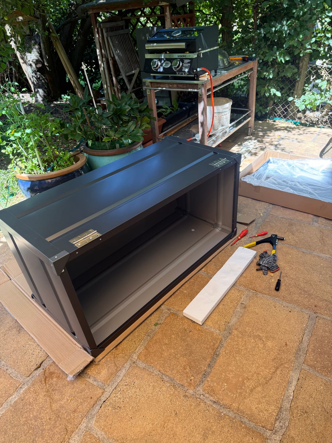 Customer photo review of Gartenzeit® Auflagenbox 360 Liter (120×58×58 cm)