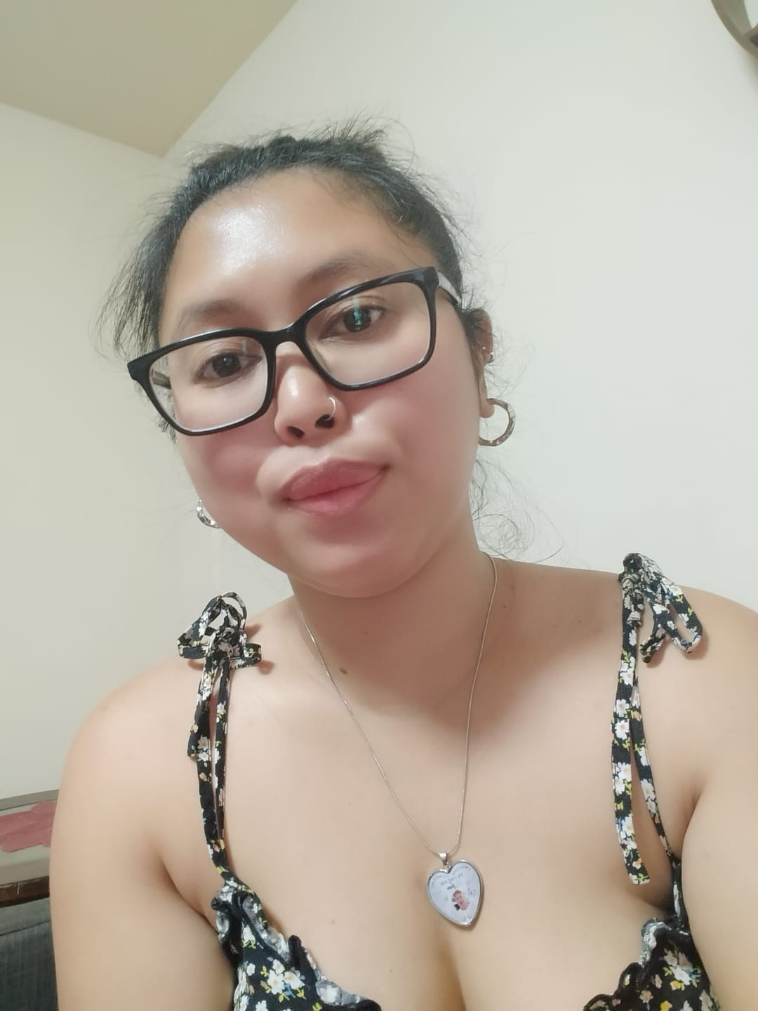 Customer photo review of Custom Photo Memorial Necklace/Keychain "I Will Carry You With Me” - N001