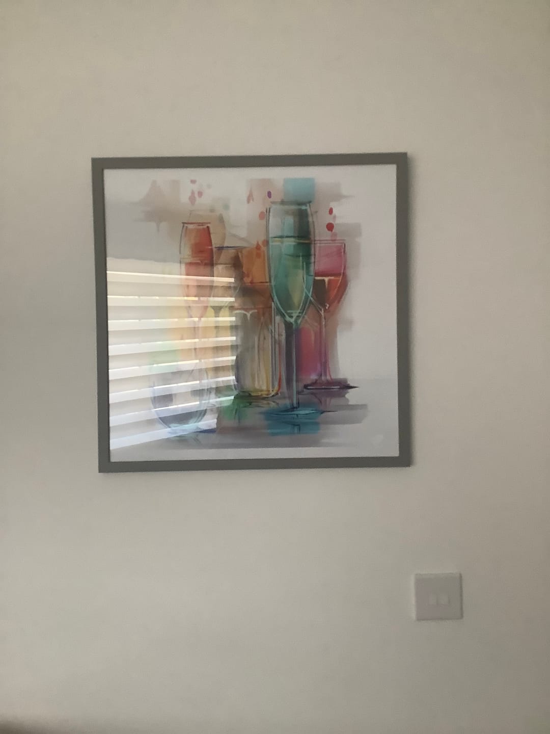 Customer photo review of Colourful Glasses Square Art Print