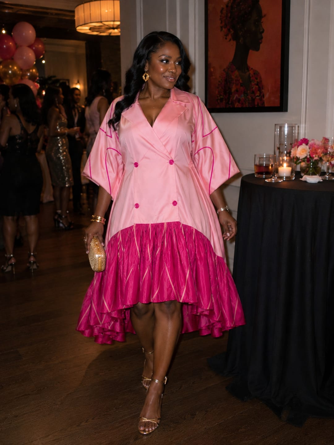 Customer photo review of The Boardroom Muse Dress
