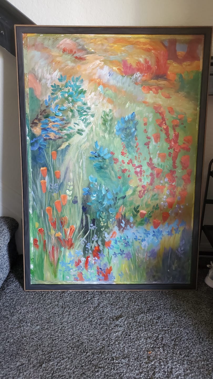 Customer photo review of Flower Canvas Art #FL075