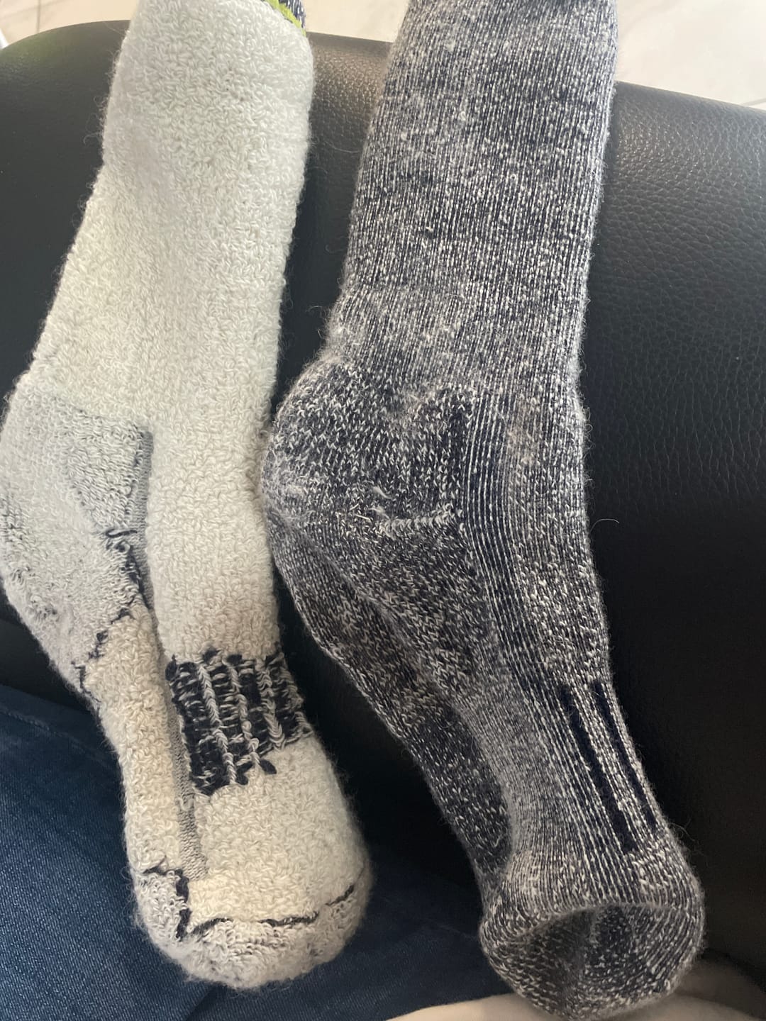 Customer photo review of Premium Alpaca Wool Socks
