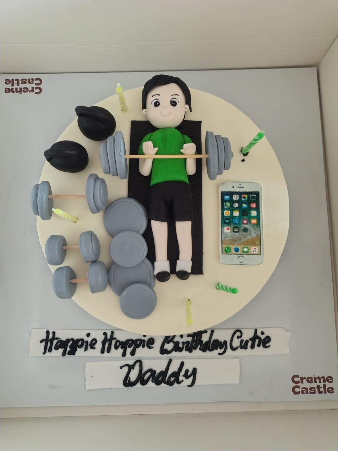 Customer photo review of Gym Lover Birthday Cake