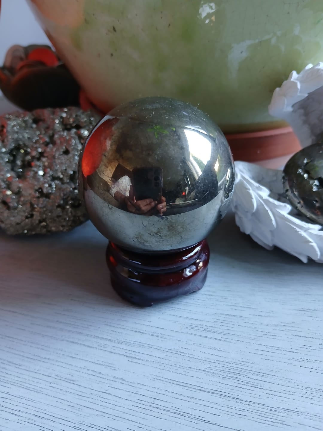 Customer photo review of Pyrite Sphere