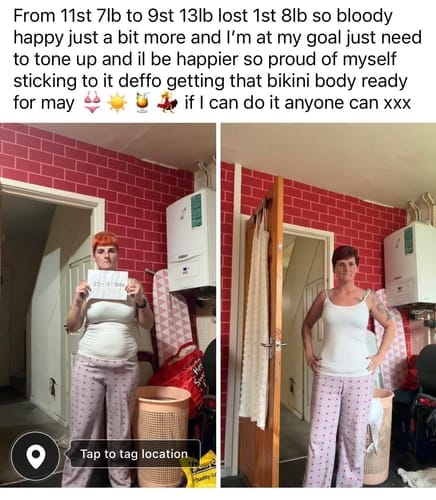 Customer photo review of Slim Meal Replacement | 34 Meals