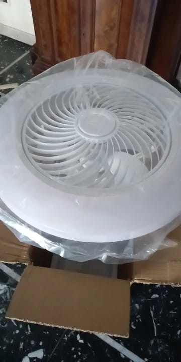 Customer photo review of Integrated LED Ceiling Fan Light, Bladeless Design With Remote Control