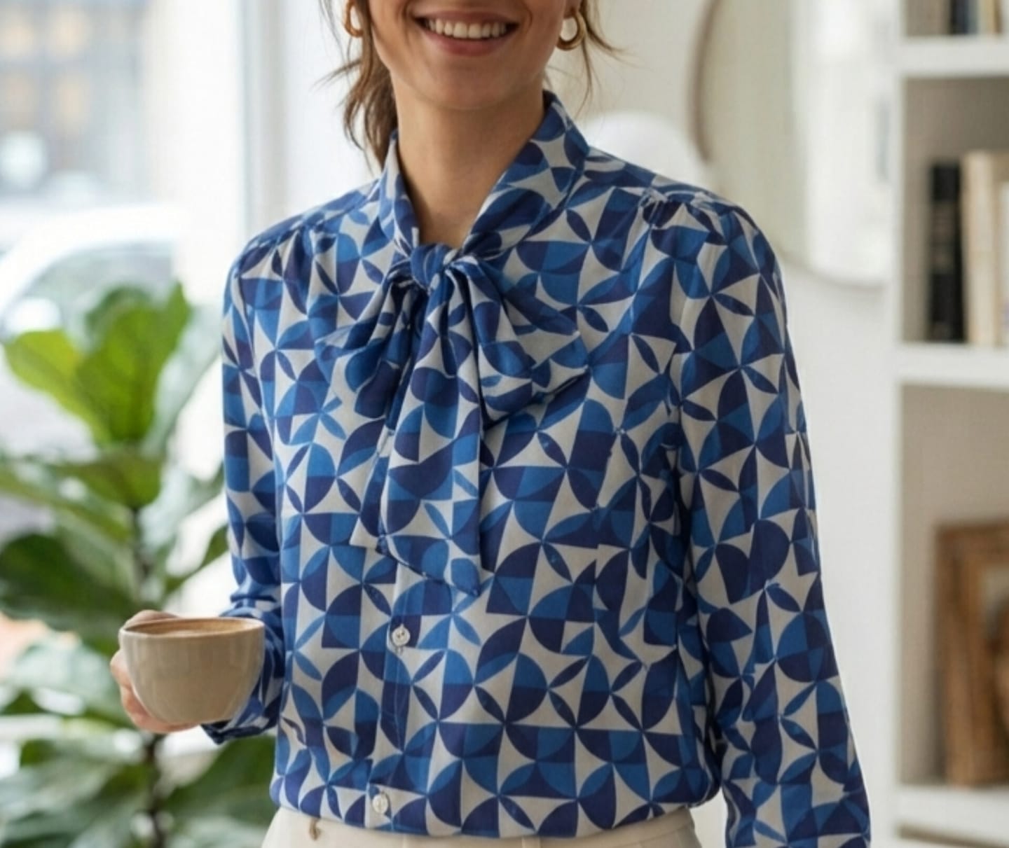 Customer photo review of Chemise Mosaïque  en lin