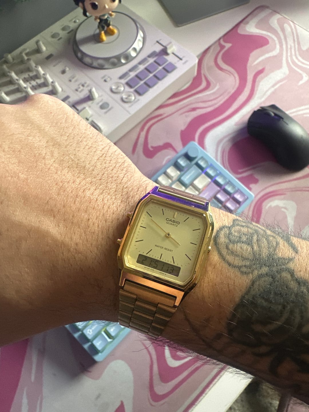 Customer photo review of Reloj Casio Vintage AQ-230GA-9DMQ Dorado