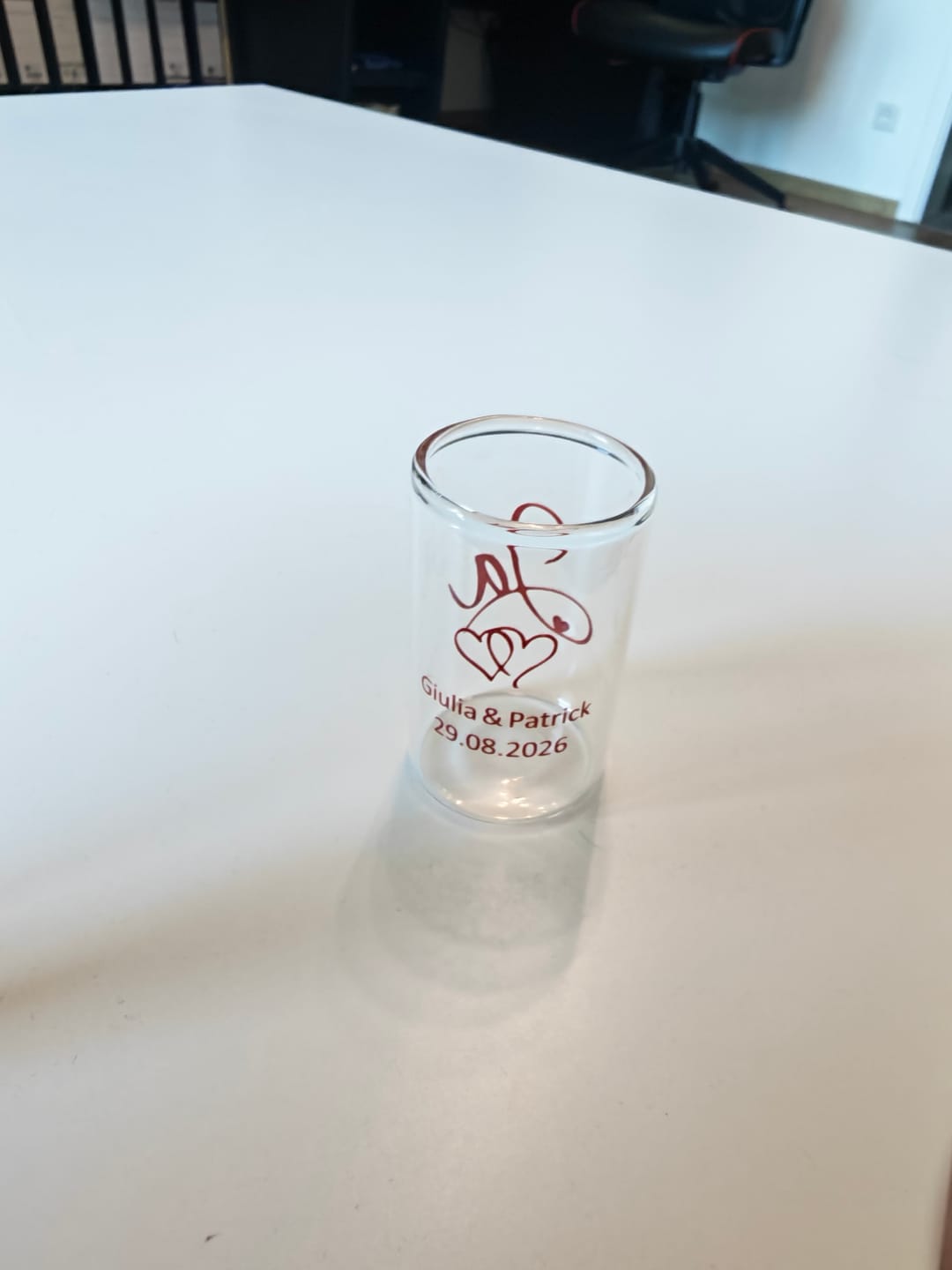 Customer photo review of 2 cl Schnapsgläser bedrucken