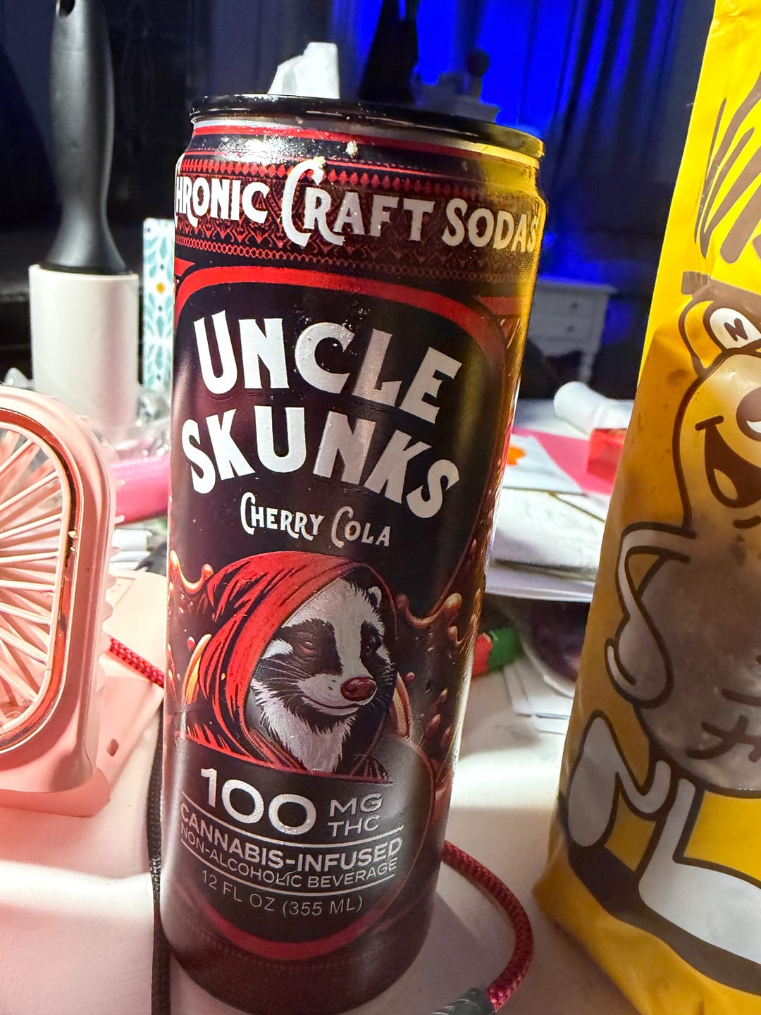 Customer photo review of 8-Flavor Variety Pack | 100 mg | 12oz Chronic Craft Sodas