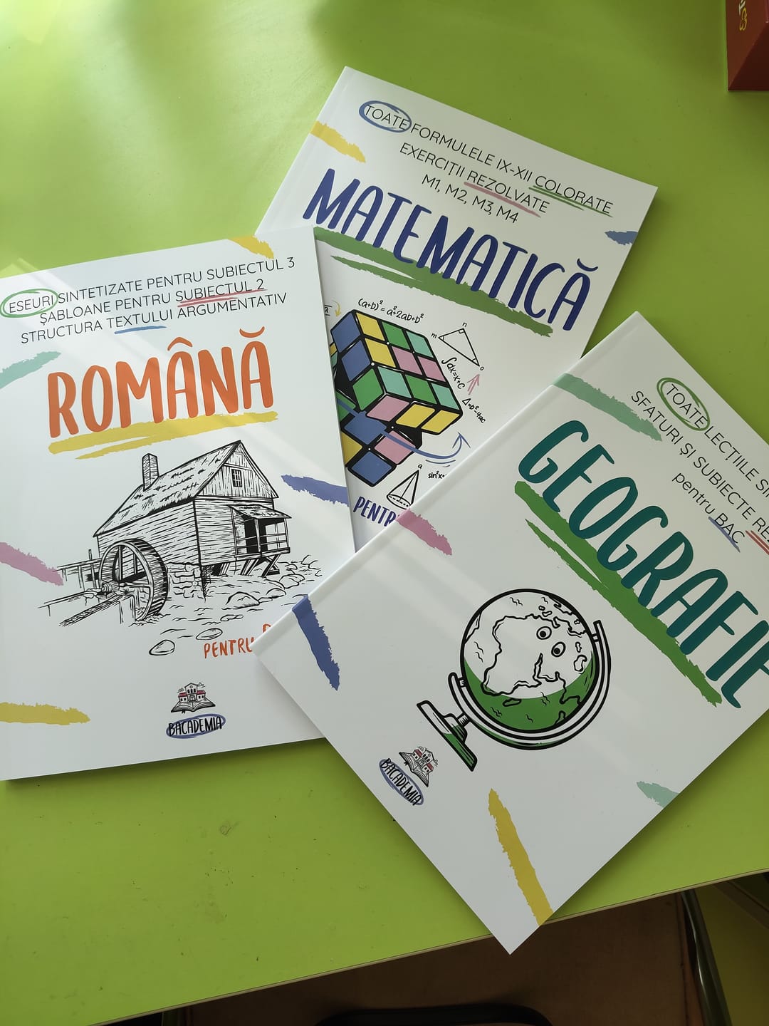 Customer photo review of Pachet Bacalaureat (Română + Matematică + Geografie) Bacademia