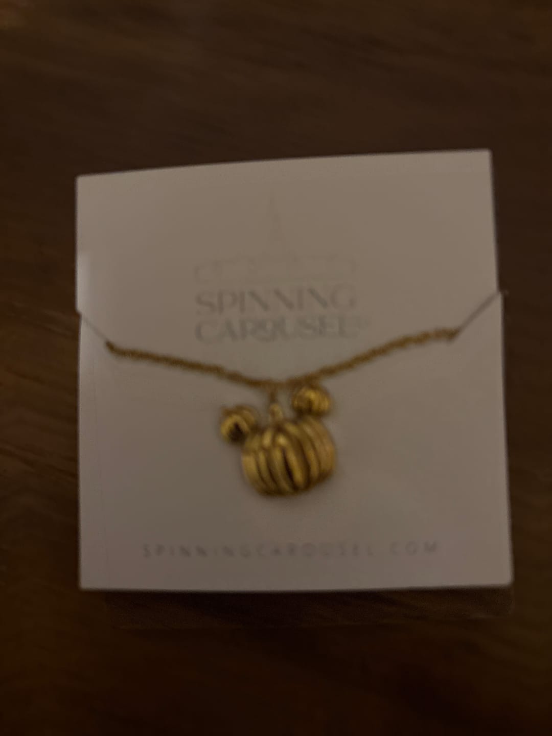 Customer photo review of Pumpkin Pendant